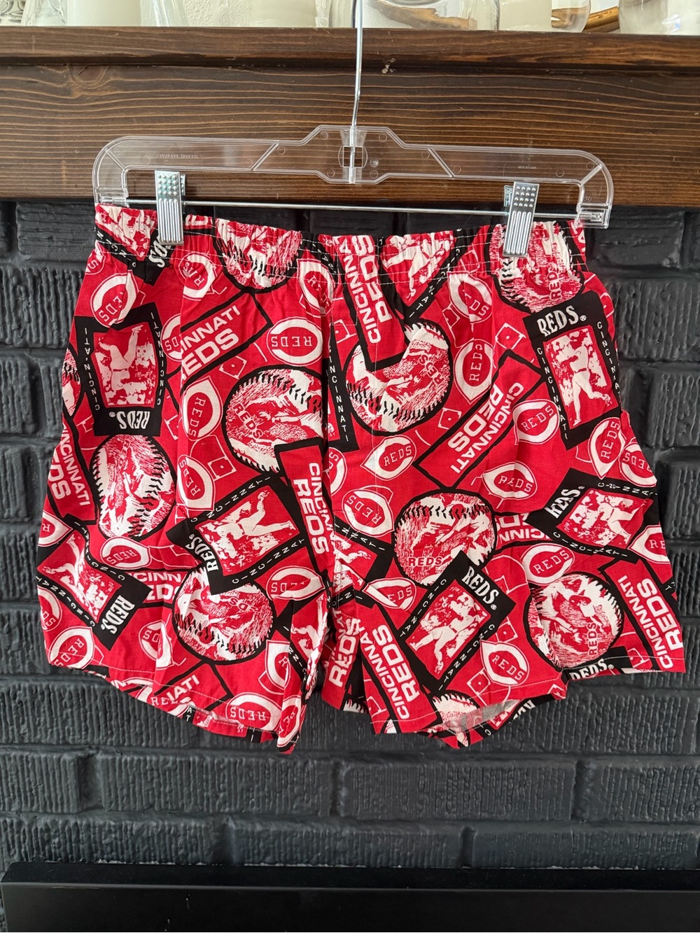 Vintage 1995 MLB Cincinnati Reds Logo Lounge Shorts NEVER WORN